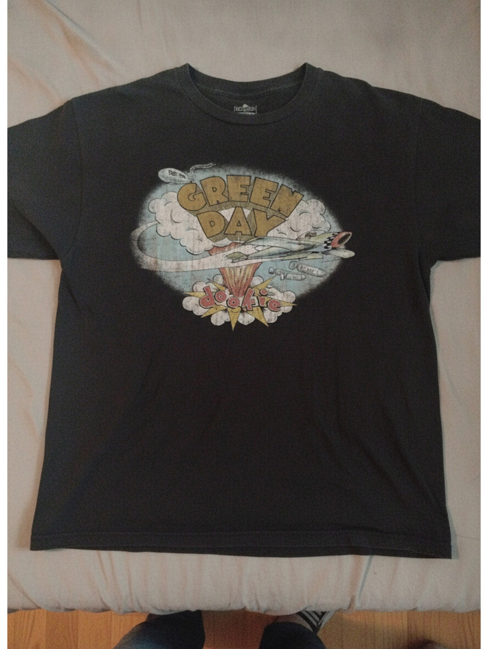 Vintage Green Day Dookie Band T-Shirt Black Size Large